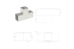 vidaXL 145479 Post Connector T Shape Galvanised Metal 101x101mm vidaXL 145479 Post Connector T Shape Galvanised Metal 101x101mm