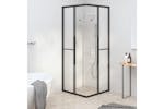 vidaXL 151857 Shower Cabin Frosted Esg 80x80x180cm Black vidaXL 151857 Shower Cabin Frosted Esg 80x80x180cm Black