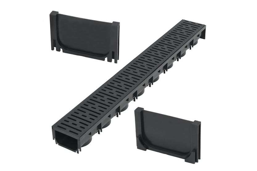 vidaXL 142882 Drainage Channel Plastic 1 M vidaXL 142882 Drainage Channel Plastic 1 M