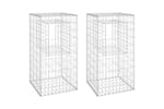 vidaXL 151269 Gabion Basket Posts 2 Pcs 50x50x100cm Iron vidaXL 151269 Gabion Basket Posts 2 Pcs 50x50x100cm Iron