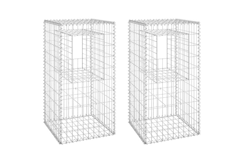 vidaXL 151269 Gabion Basket Posts 2 Pcs 50x50x100cm Iron vidaXL 151269 Gabion Basket Posts 2 Pcs 50x50x100cm Iron