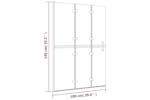 vidaXL 150738 Folding Shower Enclosure Esg 100x140cm White vidaXL 150738 Folding Shower Enclosure Esg 100x140cm White
