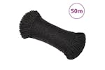 vidaXL 153007 Work Rope Black 8mm 50 M Polypropylene vidaXL 153007 Work Rope Black 8mm 50 M Polypropylene