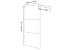 vidaXL 152117 Walk-in Shower Wall Silver 100x195cm Clear Esg Glass vidaXL 152117 Walk-in Shower Wall Silver 100x195cm Clear Esg Glass
