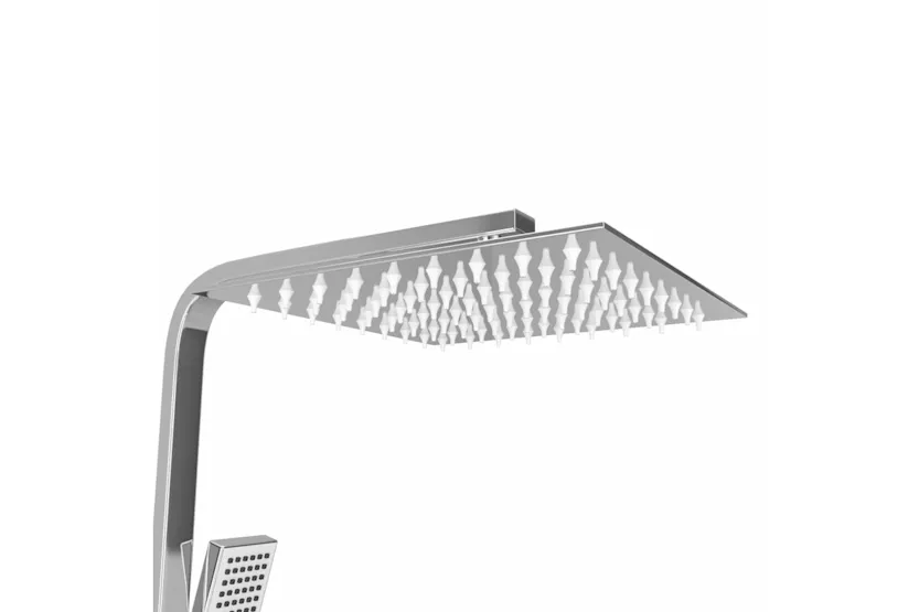 vidaXL 145053 Dual Head Shower Set With Thermostat Stainless Steel vidaXL 145053 Dual Head Shower Set With Thermostat Stainless Steel