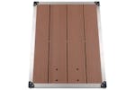 vidaXL 48202 Outdoor Shower Tray Wpc Stainless Steel 80x62cm Brown vidaXL 48202 Outdoor Shower Tray Wpc Stainless Steel 80x62cm Brown