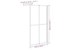 vidaXL 151887 Walk-in Shower Screen 118x190cm Dark Tempered Glass vidaXL 151887 Walk-in Shower Screen 118x190cm Dark Tempered Glass