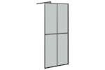 vidaXL 151884 Walk-in Shower Screen 80x195cm Dark Tempered Glass vidaXL 151884 Walk-in Shower Screen 80x195cm Dark Tempered Glass