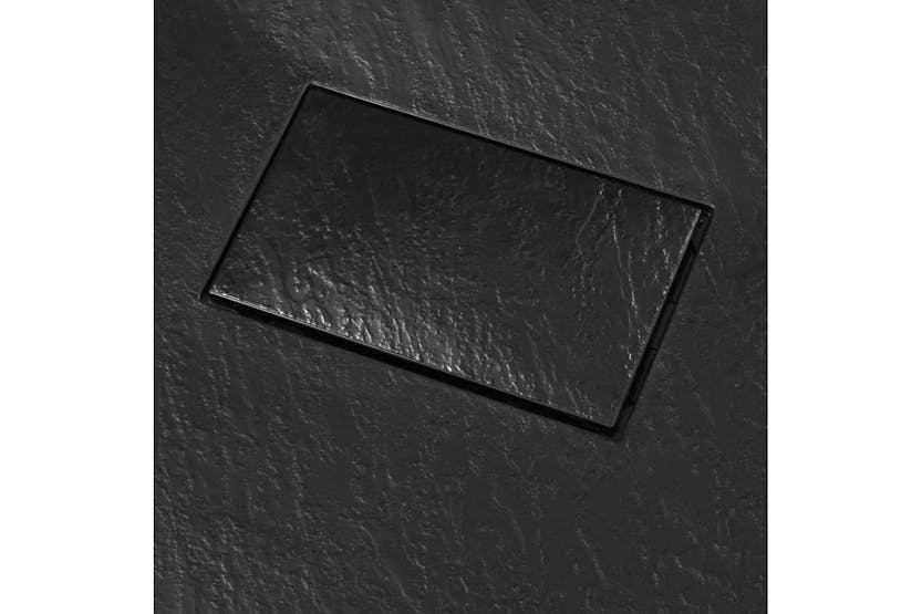 vidaXL 144779 Shower Base Tray Smc Black 90x90cm vidaXL 144779 Shower Base Tray Smc Black 90x90cm