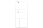vidaXL 151868 Walk-in Shower Wall 80x195cm Esg Glass White vidaXL 151868 Walk-in Shower Wall 80x195cm Esg Glass White