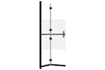 vidaXL 151186 Foldable Walk-in Shower Wall Half Frosted Esg Glass 70x190cm vidaXL 151186 Foldable Walk-in Shower Wall Half Frosted Esg Glass 70x190cm