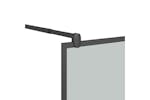 vidaXL 151892 Walk-in Shower Wall 115x195cm Dark Esg Glass Black vidaXL 151892 Walk-in Shower Wall 115x195cm Dark Esg Glass Black