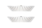 vidaXL 275941 Rain Shower Head 2 Pcs Stainless Steel 30x30cm vidaXL 275941 Rain Shower Head 2 Pcs Stainless Steel 30x30cm