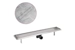 vidaXL 142173 Linear Shower Drain 730x140mm Stainless Steel vidaXL 142173 Linear Shower Drain 730x140mm Stainless Steel