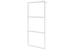 vidaXL 146639 Walk-in Shower Wall With Clear Esg Glass 140x195cm vidaXL 146639 Walk-in Shower Wall With Clear Esg Glass 140x195cm