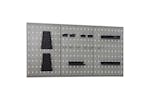 vidaXL 145351 Wall-mounted Peg Boards 3 Pcs 40x58cm Steel vidaXL 145351 Wall-mounted Peg Boards 3 Pcs 40x58cm Steel