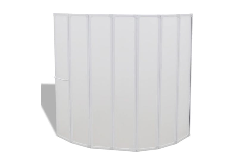 vidaXL 140786 Shower Bath Screen Wall 140 X 168cm 7 Panels Foldable With Towel Rack vidaXL 140786 Shower Bath Screen Wall 140 X 168cm 7 Panels Foldable With Towel Rack