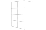vidaXL 152139 Walk-in Shower Wall Silver 140x195cm Clear Esg Glass vidaXL 152139 Walk-in Shower Wall Silver 140x195cm Clear Esg Glass