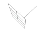 vidaXL 152139 Walk-in Shower Wall Silver 140x195cm Clear Esg Glass vidaXL 152139 Walk-in Shower Wall Silver 140x195cm Clear Esg Glass