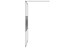 vidaXL 152149 Walk-in Shower Wall Black 140x195cm Clear Esg Glass vidaXL 152149 Walk-in Shower Wall Black 140x195cm Clear Esg Glass
