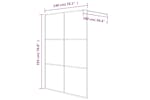 vidaXL 152149 Walk-in Shower Wall Black 140x195cm Clear Esg Glass vidaXL 152149 Walk-in Shower Wall Black 140x195cm Clear Esg Glass