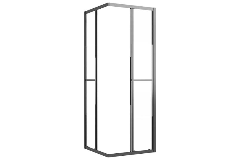 vidaXL 151851 Shower Cabin Half Frosted Esg 70x70x180cm Black vidaXL 151851 Shower Cabin Half Frosted Esg 70x70x180cm Black