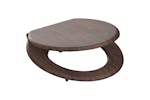 Schutte 435087 Toilet Seat With Soft-close Dark Wood Mdf Schutte 435087 Toilet Seat With Soft-close Dark Wood Mdf