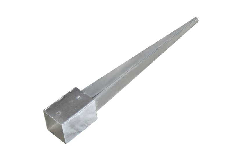 vidaXL 145414 Ground Spikes 6 Pcs Silver 9x9x75cm Galvanised Steel vidaXL 145414 Ground Spikes 6 Pcs Silver 9x9x75cm Galvanised Steel