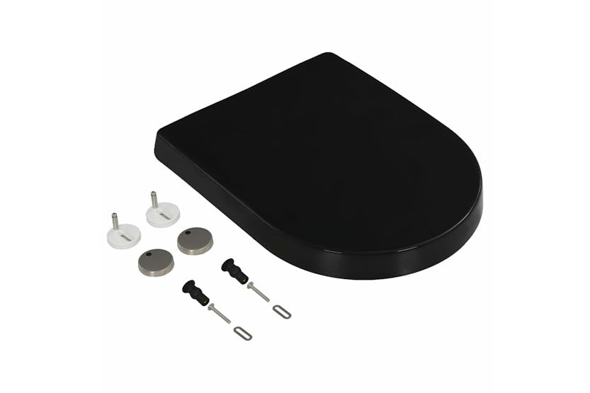 vidaXL 145023 Soft-close Toilet Seat With Quick-release Design Black vidaXL 145023 Soft-close Toilet Seat With Quick-release Design Black