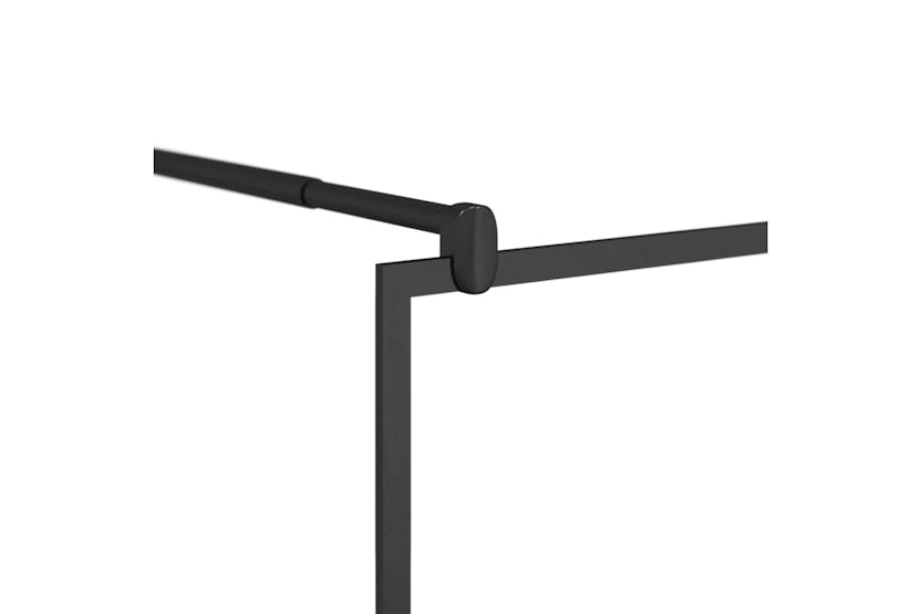 vidaXL 150753 Walk-in Shower Wall With Clear Esg Glass 90x195cm Black vidaXL 150753 Walk-in Shower Wall With Clear Esg Glass 90x195cm Black