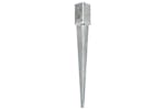 vidaXL 145407 Ground Spikes 2 Pcs Silver 8x8x76cm Galvanised Steel vidaXL 145407 Ground Spikes 2 Pcs Silver 8x8x76cm Galvanised Steel