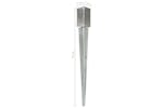vidaXL 145403 Ground Spikes 12 Pcs Silver 7x7x75cm Galvanised Steel vidaXL 145403 Ground Spikes 12 Pcs Silver 7x7x75cm Galvanised Steel