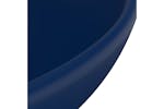 vidaXL 146968 Luxury Bathroom Basin Round Matt Dark Blue 32.5x14cm Ceramic vidaXL 146968 Luxury Bathroom Basin Round Matt Dark Blue 32.5x14cm Ceramic