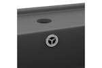 vidaXL 146950 Luxury Basin Overflow Square Matt Dark Grey 41x41cm Ceramic vidaXL 146950 Luxury Basin Overflow Square Matt Dark Grey 41x41cm Ceramic