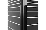 vidaXL 151849 Stripe Shower Cabin Esg 80x80x180cm Black vidaXL 151849 Stripe Shower Cabin Esg 80x80x180cm Black