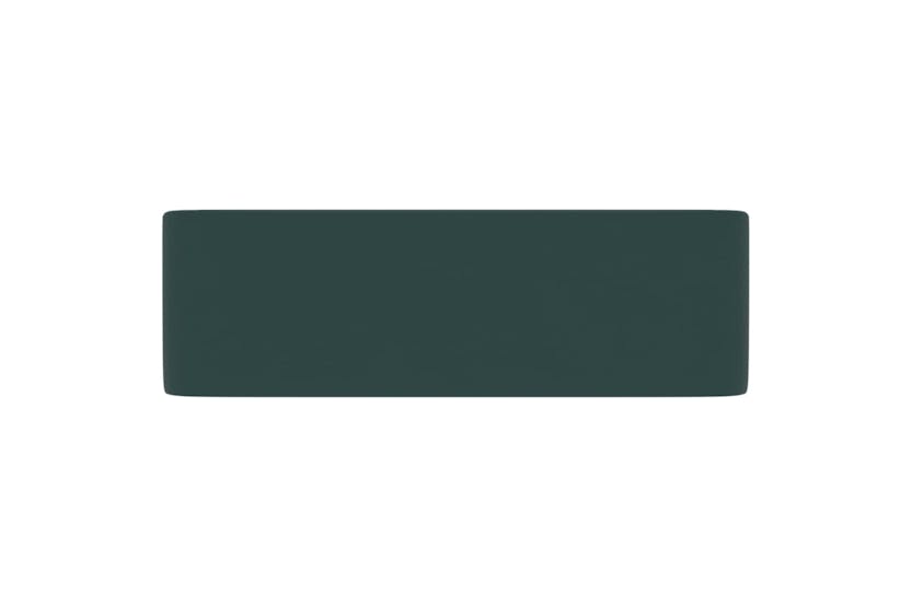 vidaXL 147047 Luxury Wash Basin Matt Dark Green 41x30x12cm Ceramic vidaXL 147047 Luxury Wash Basin Matt Dark Green 41x30x12cm Ceramic