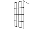 vidaXL 145678 Walk-in Shower Screen Clear Tempered Glass 140x195cm vidaXL 145678 Walk-in Shower Screen Clear Tempered Glass 140x195cm