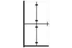 vidaXL 151185 Foldable Walk-in Shower Wall Transparent Esg Glass 120x190cm vidaXL 151185 Foldable Walk-in Shower Wall Transparent Esg Glass 120x190cm