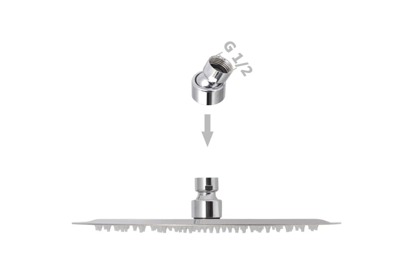 vidaXL 142155 Rain Shower Head Stainless Steel 25cm Round vidaXL 142155 Rain Shower Head Stainless Steel 25cm Round