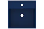 Vidaxl Luxury Basin Overflow Square Matt Dark Blue 41x41 Cm Ceramic Vidaxl Luxury Basin Overflow Square Matt Dark Blue 41x41 Cm Ceramic