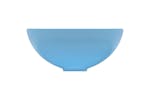 vidaXL 146967 Luxury Bathroom Basin Round Matt Light Blue 32.5x14cm Ceramic vidaXL 146967 Luxury Bathroom Basin Round Matt Light Blue 32.5x14cm Ceramic