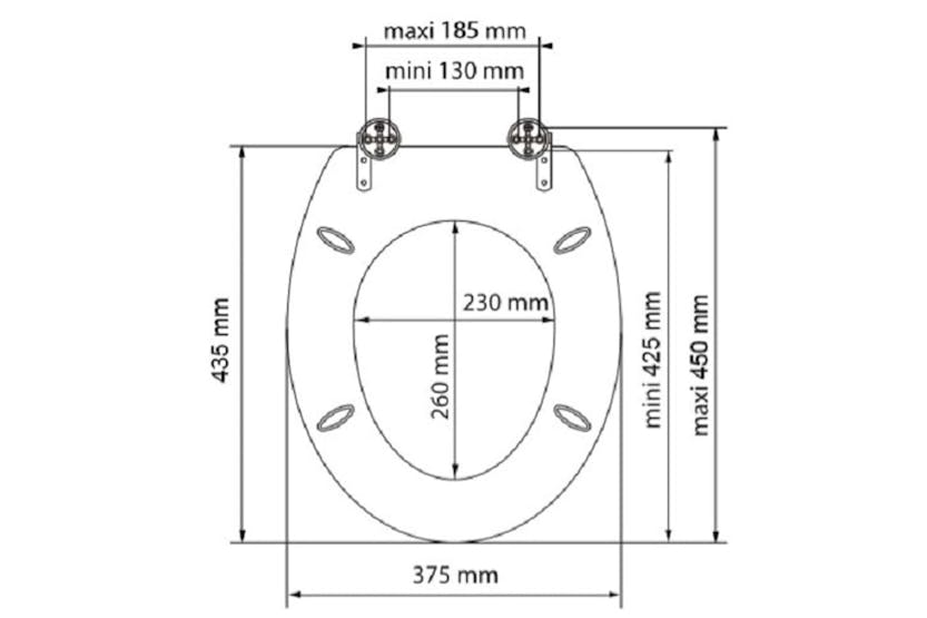Schutte 435087 Toilet Seat With Soft-close Dark Wood Mdf Schutte 435087 Toilet Seat With Soft-close Dark Wood Mdf