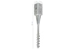 vidaXL 145436 Ground Spikes 6 Pcs Silver 7x7x56cm Galvanised Steel vidaXL 145436 Ground Spikes 6 Pcs Silver 7x7x56cm Galvanised Steel