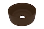 vidaXL 147017 Luxury Wash Basin Round Matt Dark Brown 40x15cm Ceramic vidaXL 147017 Luxury Wash Basin Round Matt Dark Brown 40x15cm Ceramic