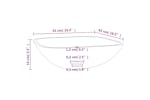 vidaXL 345254 Basin Glass 42x42x14cm White vidaXL 345254 Basin Glass 42x42x14cm White