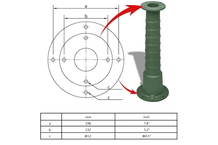 vidaXL 41173 Cast Iron Stand For Garden Hand Water Pump vidaXL 41173 Cast Iron Stand For Garden Hand Water Pump