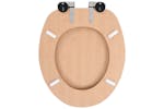vidaXL 143926 Wc Toilet Seat With Soft Close Lid Mdf Bamboo Design vidaXL 143926 Wc Toilet Seat With Soft Close Lid Mdf Bamboo Design