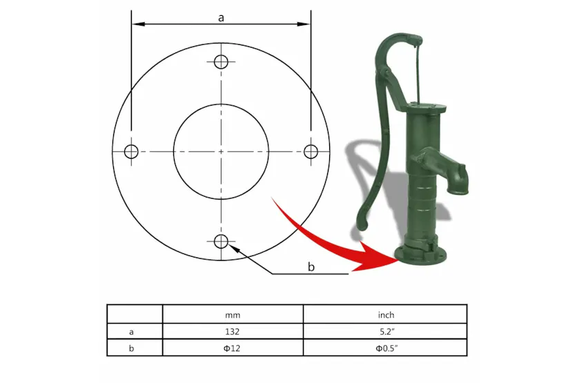 vidaXL 270167 Garden Water Pump With Stand vidaXL 270167 Garden Water Pump With Stand