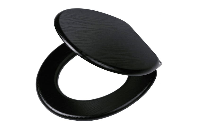 Tiger Soft-close Toilet Seat Blackwash Mdf Black 252030746 Tiger Soft-close Toilet Seat Blackwash Mdf Black 252030746