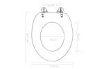 vidaXL 276994 Wc Toilet Seats 2 Pcs With Soft Close Lids Mdf Bamboo Design vidaXL 276994 Wc Toilet Seats 2 Pcs With Soft Close Lids Mdf Bamboo Design